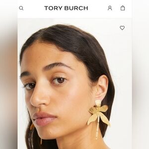 Tory Burch Dragon Fly Gold Earrings